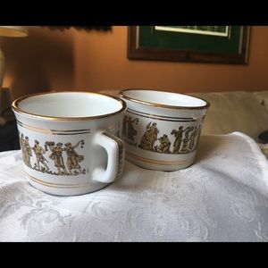 Hand made with 22 k Gold trim